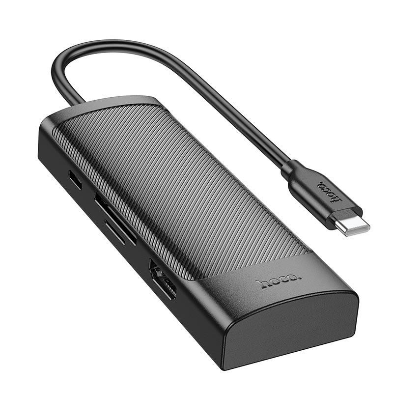 HUB адаптер HOCO HB43 PD, 100 W, HDMI, SD, 2 USB, Type-C, чорний Винница - изображение 5
