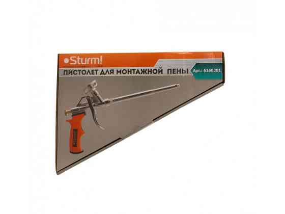 Пістолет для монтажної піни з тефлоновим покриттям голки, трубки та тримача Sturm 6160201 (читувати опис) Рівне