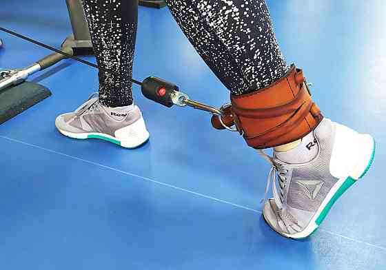 EasyFit Манжета EasyFit F8 коричнева для тяги на тренажері (шкіра) Коломия