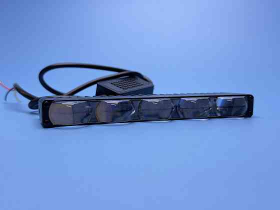 Фара рабочего света LED однорядная 160 мм SPOT — 10 диодов с линзой (Белый + Желтый свет), четкая СТГ Харьков