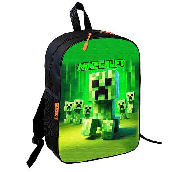 Рюкзак шкільний дитячий 36х27см Майнкрафт Кріпер «Minecraft» з принтом для хлопчика (00611) Київ