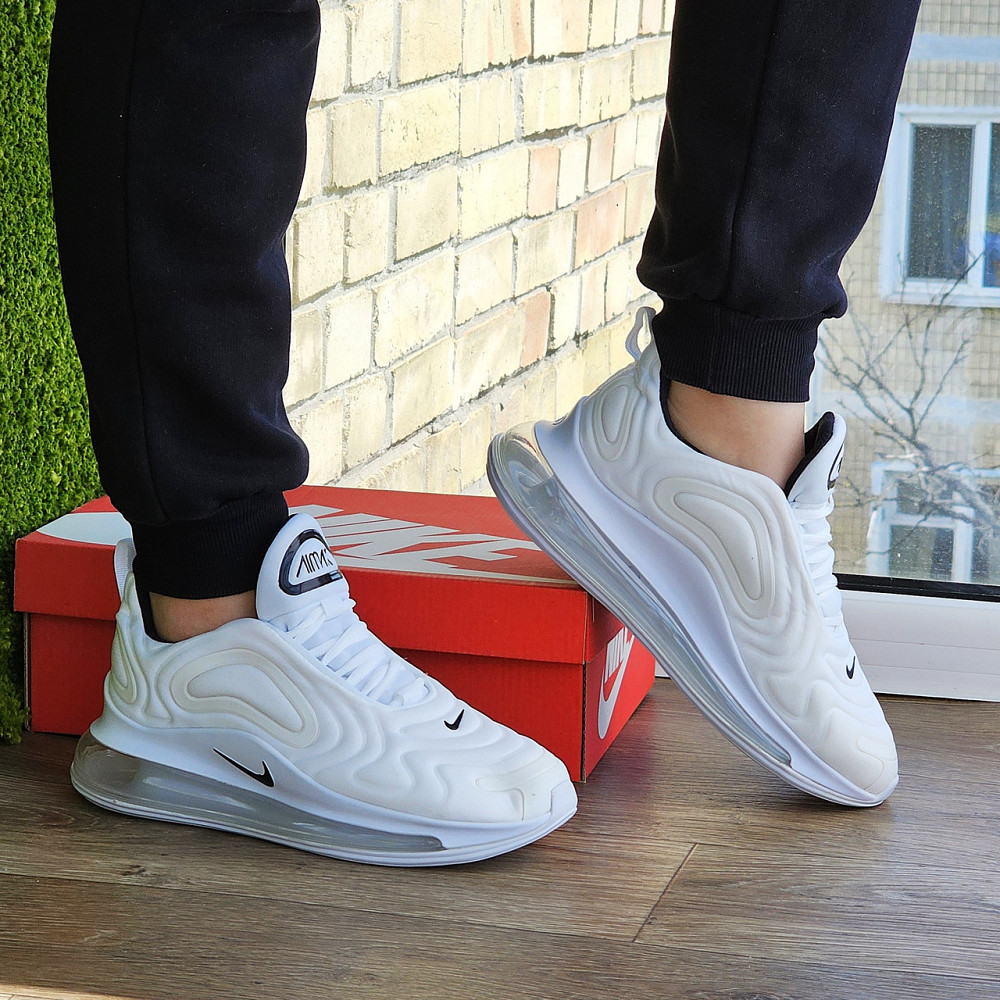 Кроссовки Nike 720 Белые Женские Найк с Амортизацией Тканевые Летние (размеры: 37,38,39,40,41,42,43) Днепр - изображение 10