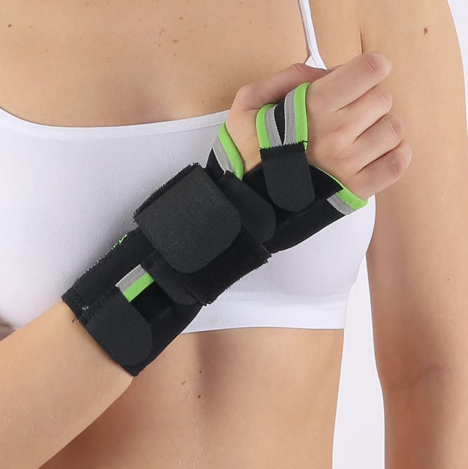 Бандаж на зап'ястя довгий з металевою пластиною на праву руку HS19 ортез на зап'ястя Розмір XL Кам'янець-Подільський - фото 3