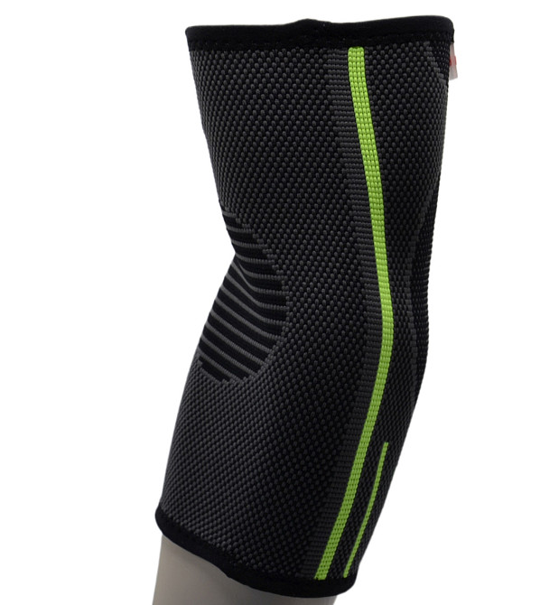 Компресійний налокітник MadMax MFA-283 3D Compressive elbow support Dark grey/Neon green S Кам'янське - фото 4
