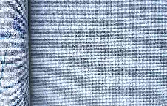 Шпалери вінілові на флізеліні Grandeco Universe метрові однотонні під тканину дрібна крапка бірюзові UR1013 Київ