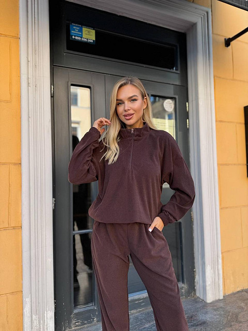 Женский прогулочный теплый костюм двойка: кофта и штаны Джерси Winter Одесса - изображение 5