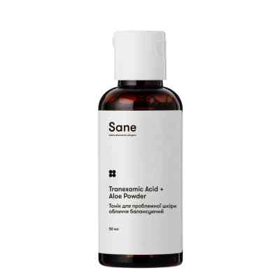 Тоник для лица Sane Tranexamic Acid + Aloe Powder Daily Balancing Toner Ph 4.0 Баллансирующий 50 мл (4820266831738) Винница