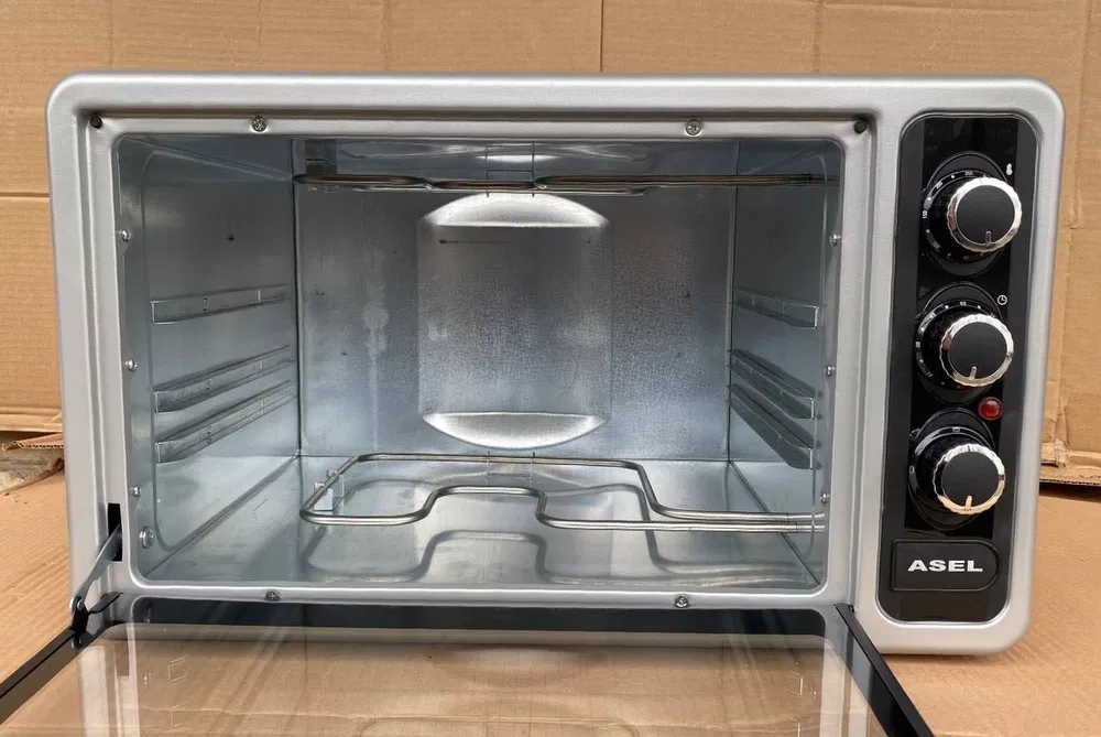 Електрична духовка Asel 33 літри 1300 Вт Механічне управління | Таймер ASEL AF-0023 (33-23) сіра - 9435 Одеса - фото 2