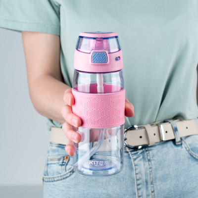 Поїльник-непроливайка Kite 600 мл, блакитно-рожева (K24-1201-3) Вінниця - фото 6