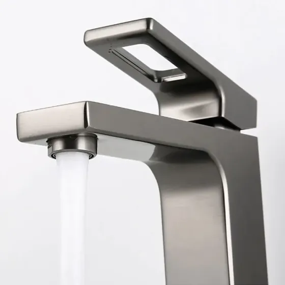 Смеситель для умывальника GAPPO G1017-9 графит Киев