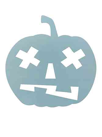 Хэллоуин трафарет Тыква 20 на 16 см серый Киев