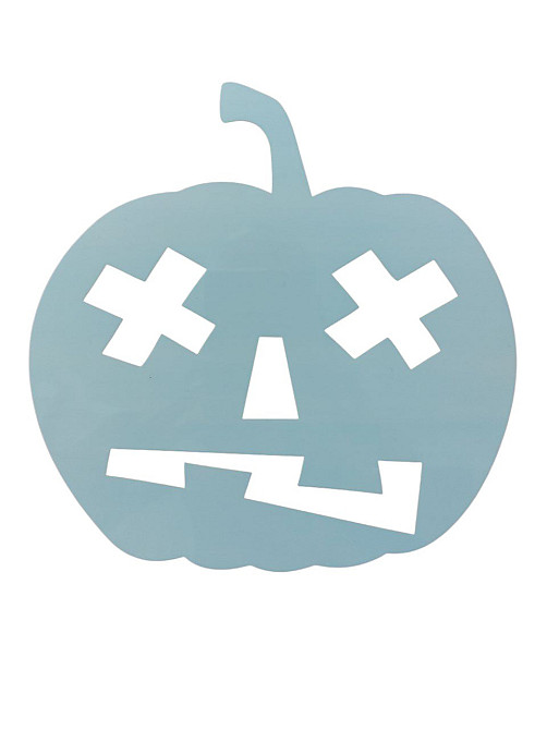 Хэллоуин трафарет Тыква 20 на 16 см серый Киев - изображение 2