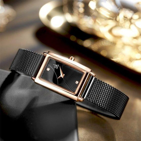 Жіночий наручний годинник Shengke Victoria (Чорний) Вінниця - фото 11