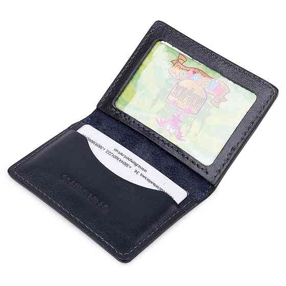 Кожаная обложка для прав GRANDE PELLE 11536 Синий Киев