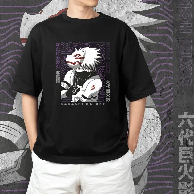 Футболка для подростка мальчика с принтом Наруто Какаші Анбу Размер 160 Anime10338 Днепр - изображение 3