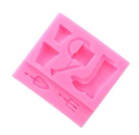 Молд кондитерский Садовые инструменты 75 на 70 мм розовый Киев