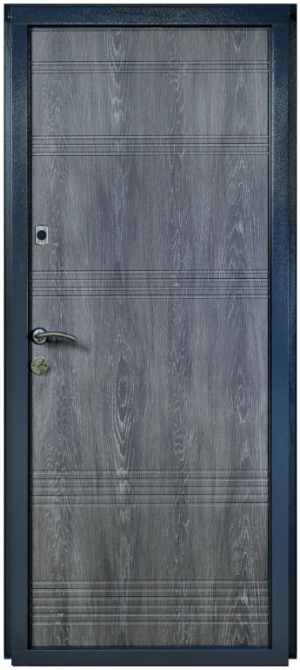 Дверь входная Наши Двери ОПТИМА Параллель RAL 7024 / Дуб шато ПВХ 860х2040 мм Киев - изображение 2