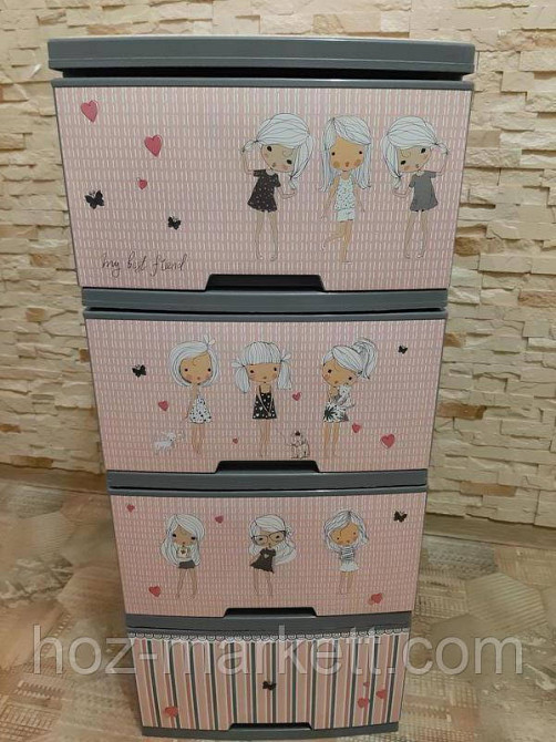 Комод пластиковий у дитячу "Дівчата" Алеана Харків - фото 5