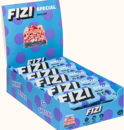 Протеиновый батончик Fizi Box 10x45g Ягодный пирог Киев