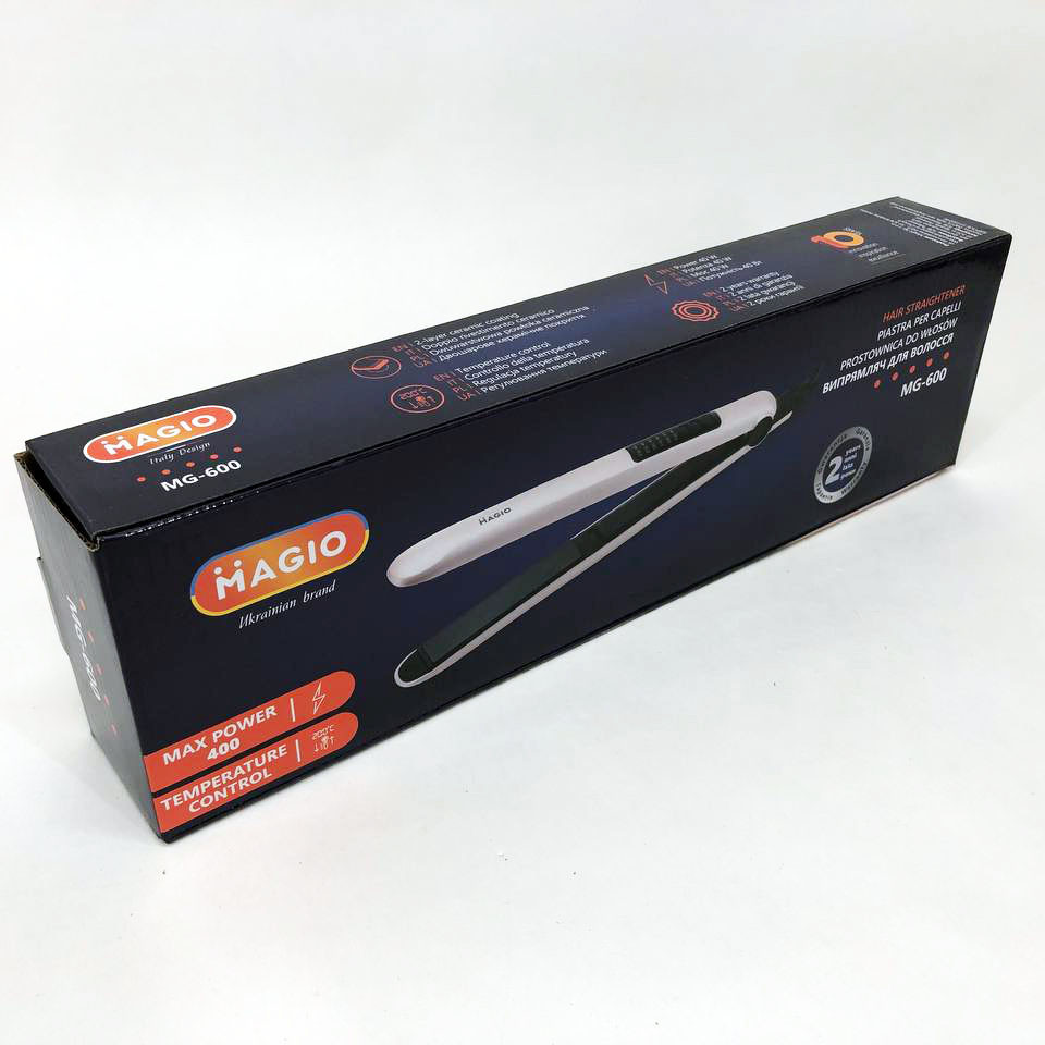 Выравнивающий утюжок для волос MAGIO MG-600, Плойка-выпрямитель, Эргономичный утюжок выпрямитель WV-50 Львов - изображение 2