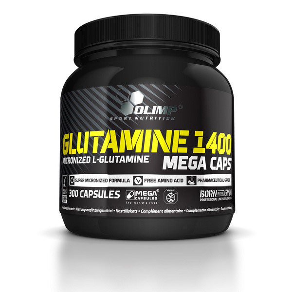 L-Glutamine 1400 mega caps (300 caps) Луцк - изображение 1