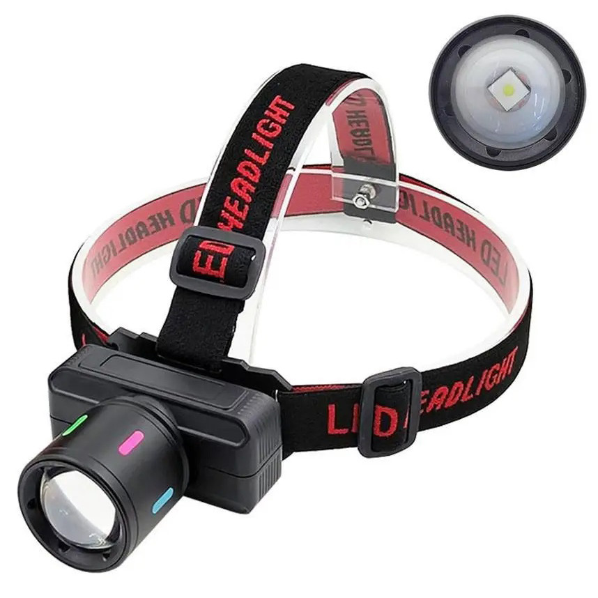 Налобний ліхтар bailong KX-1832-TG, Потужний акумуляторний налобний ліхтарик, Ліхтарик налобник DF-43 Львів - фото 15