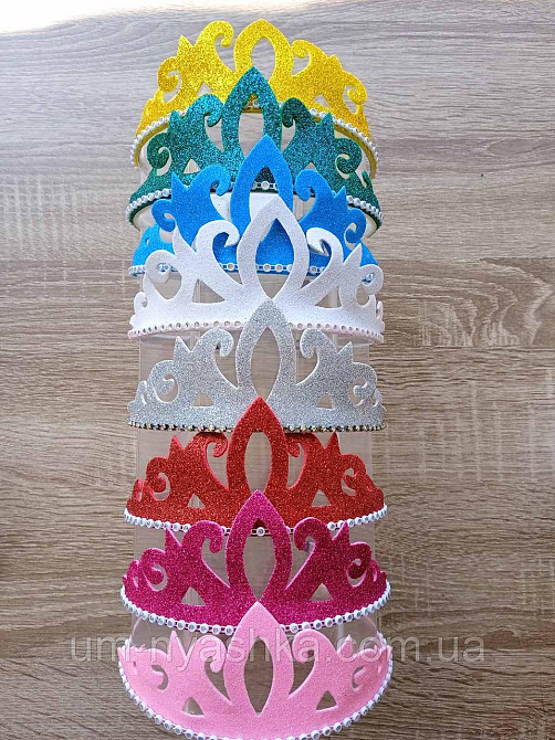 Диадема на обруче Корона с глиттером Кривой Рог - изображение 1