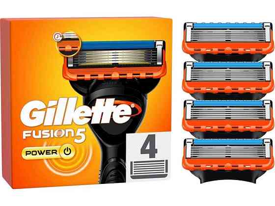 Змінні картриджі 4шт для гоління (леза) чоловічі Fusion5 Power ТМ GILLETTE Київ