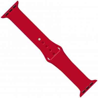 Ремешок для смарт-часов Intaleo Silicone для Apple Watch 38/40 mm red (1283126494321) Винница