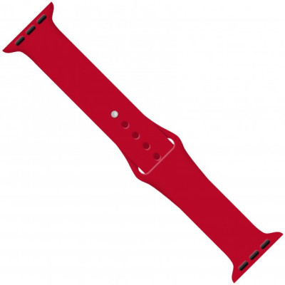 Ремешок для смарт-часов Intaleo Silicone для Apple Watch 38/40 mm red (1283126494321) Винница - изображение 1