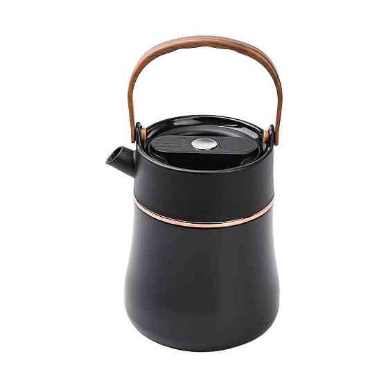 Yiwu Чайник термос із датчиком температури та вакуумною ізоляцією 700 мл чорний HP-14-22B Коломыя