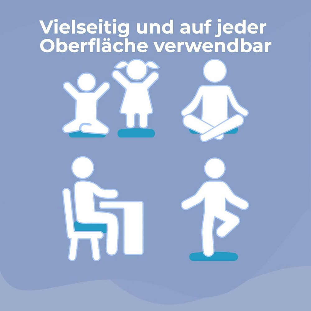 Надувная подушка для сиденья 33 см синяя с насосом балансировочная ортопедическая массажная Киев - изображение 7