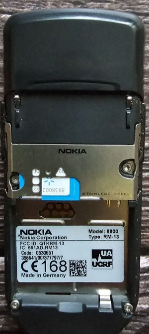 Телефон Nokia 8800 Classic Black (Original) Харьков - изображение 3