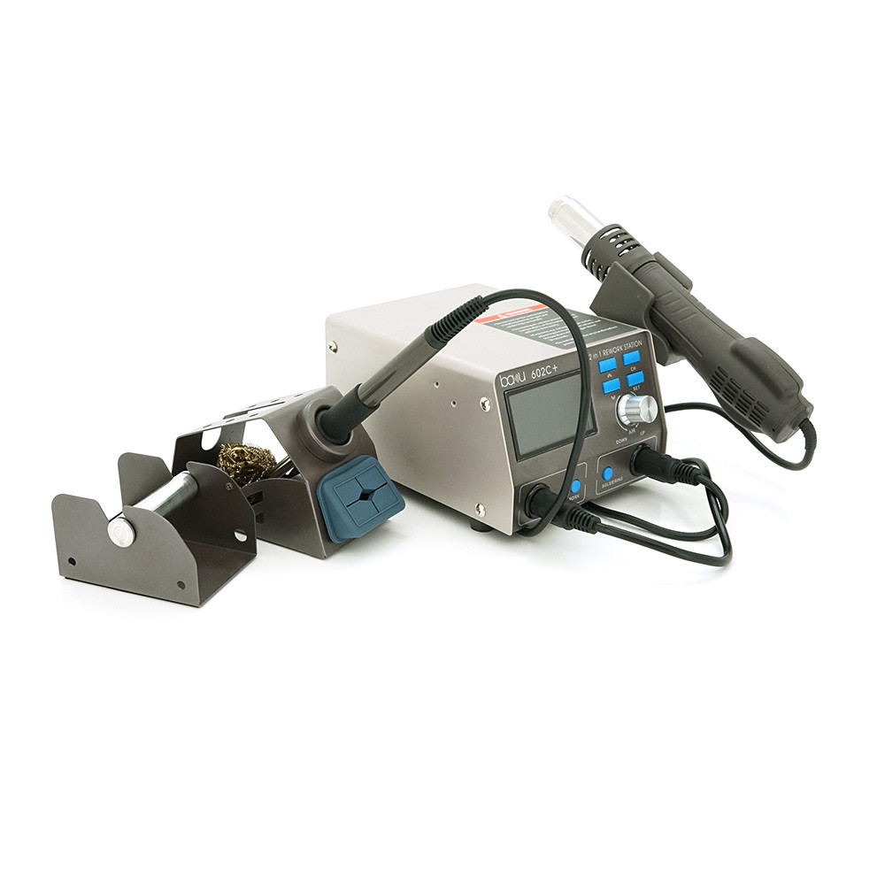 Паяльная станция термовоздушная BAKU BA-602C+ фен, паяльник, цифровая индикация, DC: 220V, 4A, 750W Киев - изображение 5
