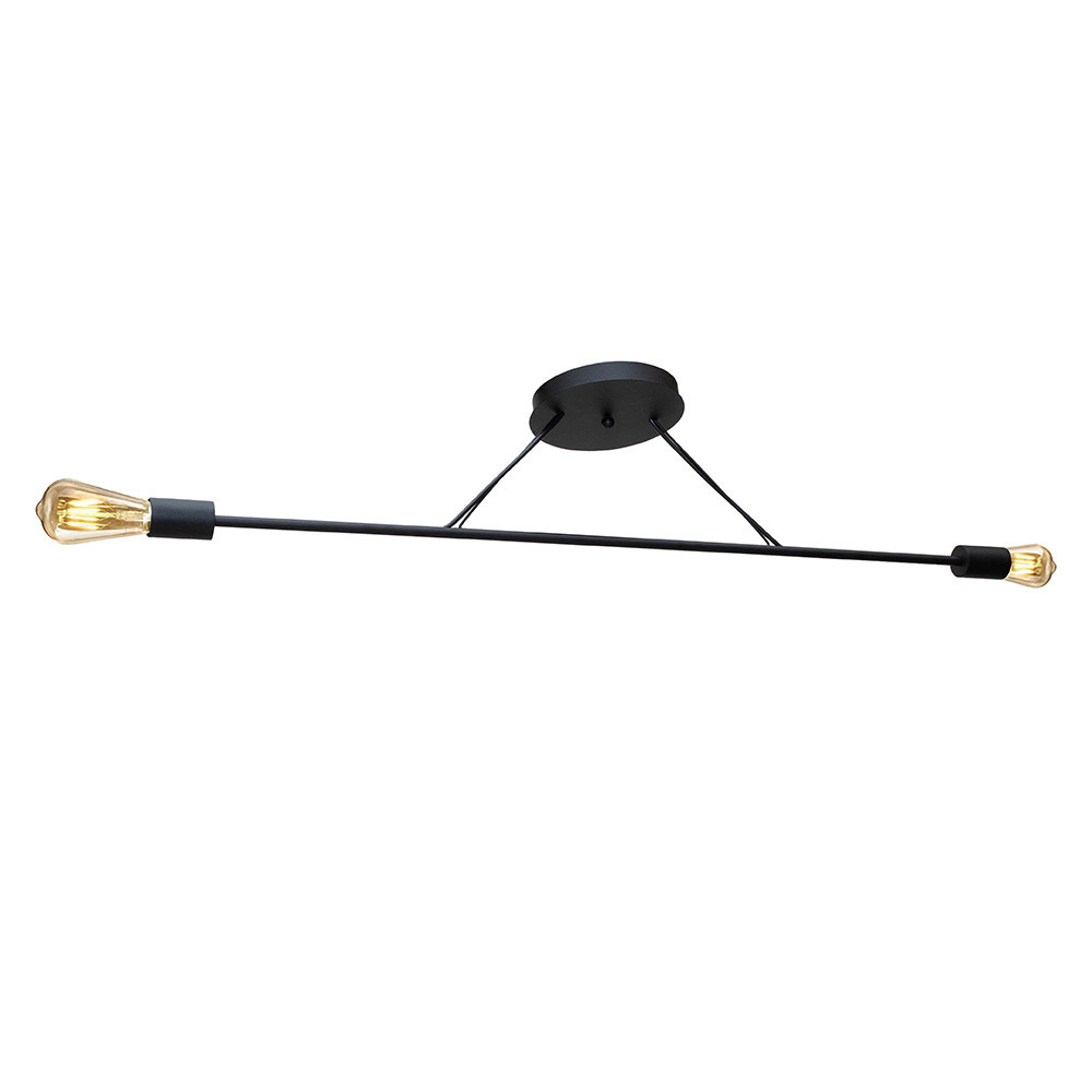 Люстра подвесная MSK Electric Asket на две лампы Е27 NL 10320-2 BK черная Одесса - изображение 3