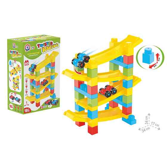 Дитячий конструктор "Закручені гонки" 9581TXK з машинками Вінниця