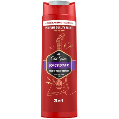 Гель для душа Old Spice 3-в-1 Rockstar 400 мл (8700216232746) Винница - изображение 4