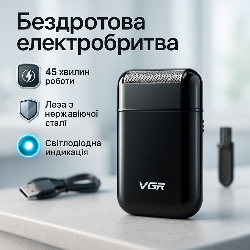 Хорошая электробритва для бороды, Електробритва для бороды Беспроводная электробритва IJ-32 Львов - изображение 16