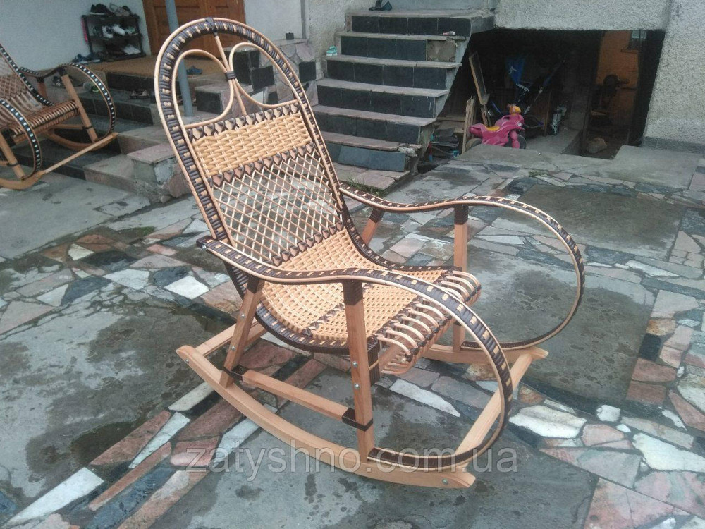 Качалка плетеная коричневая Киев - изображение 5