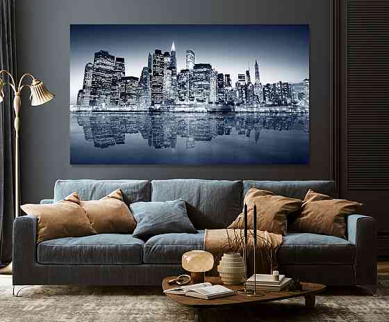 Картина холст в гостиную / спальню   Місто   MLP_151 80x120 см Киев