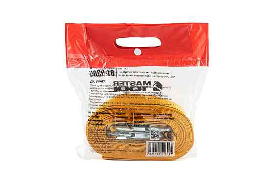 Трос буксировочный 6 т MASTERTOOL 6 т 5.5 м 60 мм полиэстер 81-0305 Ровно