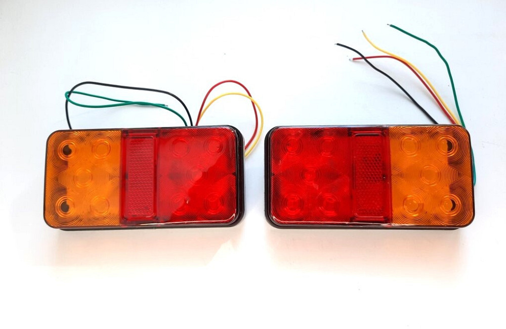 Ліхтарі задні 10LED SQ-009 10-31V 140х75мм Вінниця - фото 1