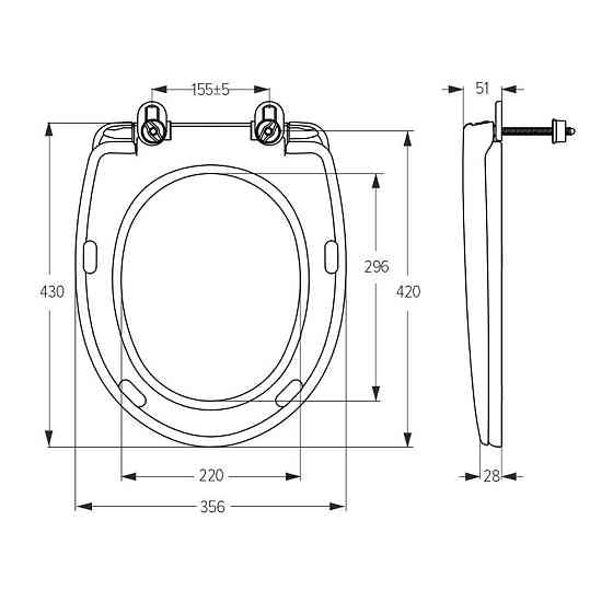 Сидіння для унітазу SoloPlast СП-8 Київ