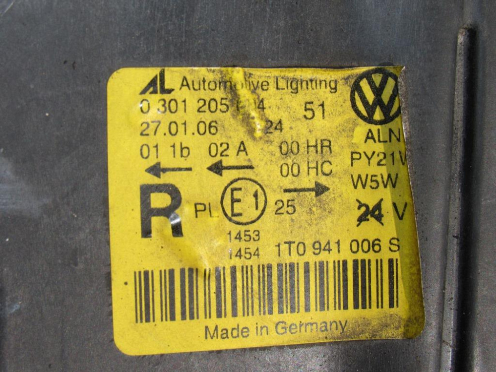 Фара права Volkswagen Touran 2003-2010 Ковель - фото 2