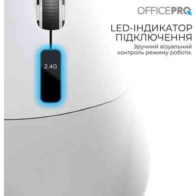 Мишка OfficePro M398G Wireless/Bluetooth Gray (M398G) Вінниця