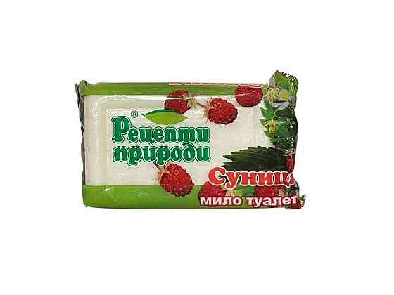 Мыло 200 г в цвет.упаковке (Суничное) ТМ РЕЦЕПТЫ ПРИРОДЫ Киев