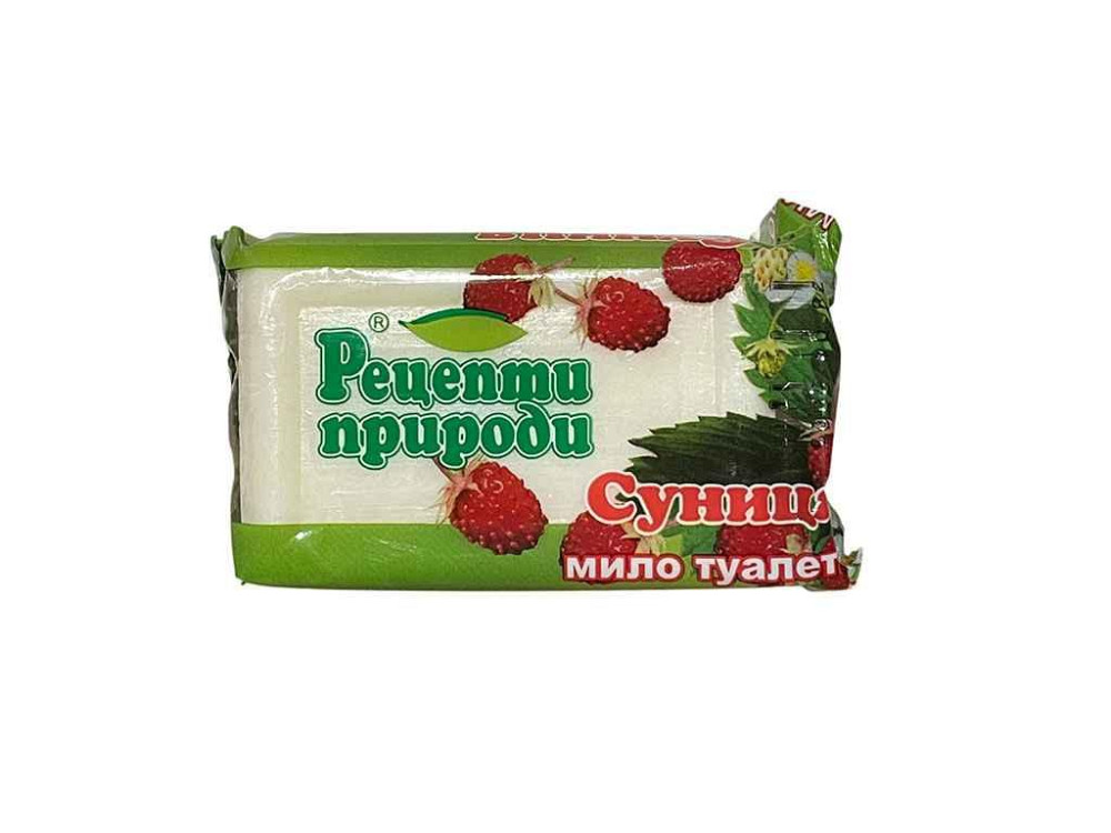 Мыло 200 г в цвет.упаковке (Суничное) ТМ РЕЦЕПТЫ ПРИРОДЫ Киев - изображение 1
