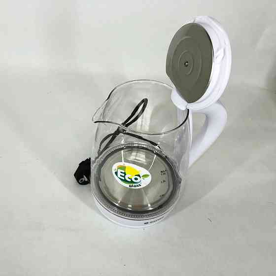 Вишуканий чайник Satori SGK-4105-WT 1.8 л 1500 Вт, Скляні електричні чайники KF-283 з підсвічуванням Київ