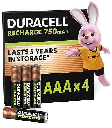 Акумулятори Duracell Rechargeable AAА 750 mAh, 4 шт. (6832571) Київ