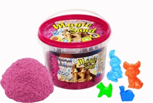 Magic sand рожевого кольору, у відрі 0,500 кг, шт Київ - фото 1